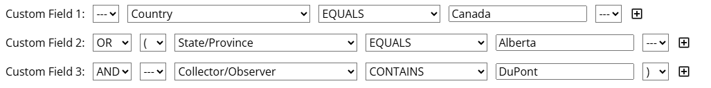Example Advanced Search
