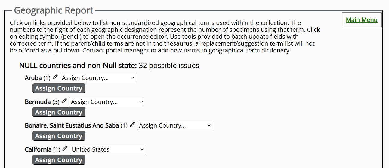 Geography Cleaning Tool Example