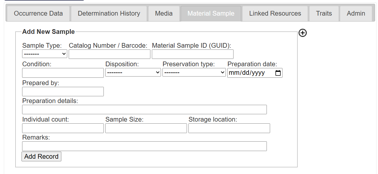 Material Sample Module