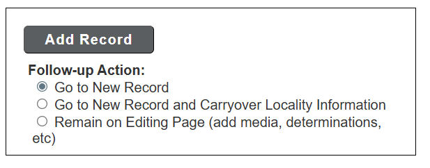 Options for Adding Records