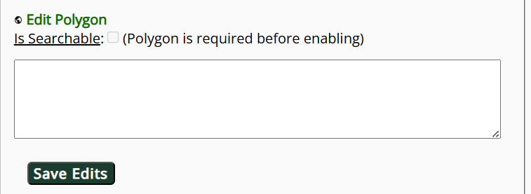 Checkbox that Enables Polygon Searching