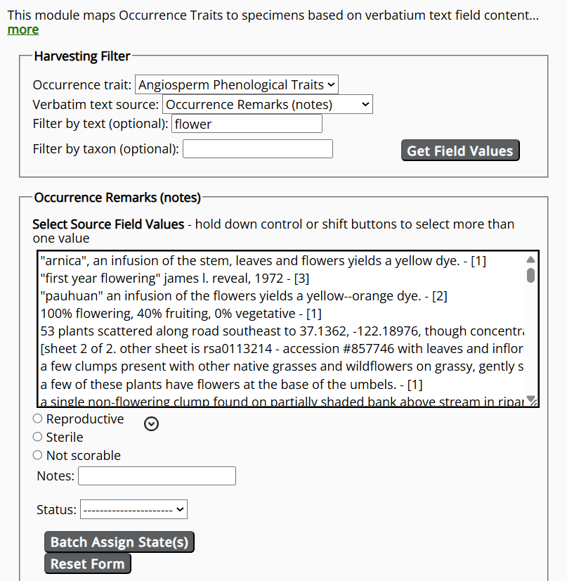 Trait Scoring Filters