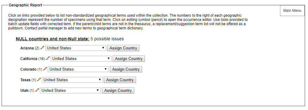 Geography Cleaning Tool Example