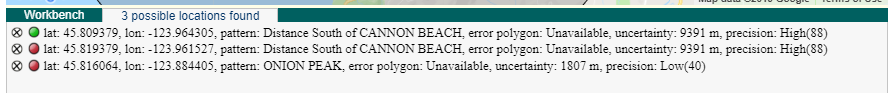 Options GEOLocate