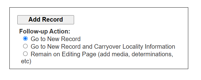Options for Adding Records