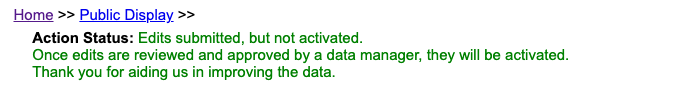 Exemple de retour d'information public
